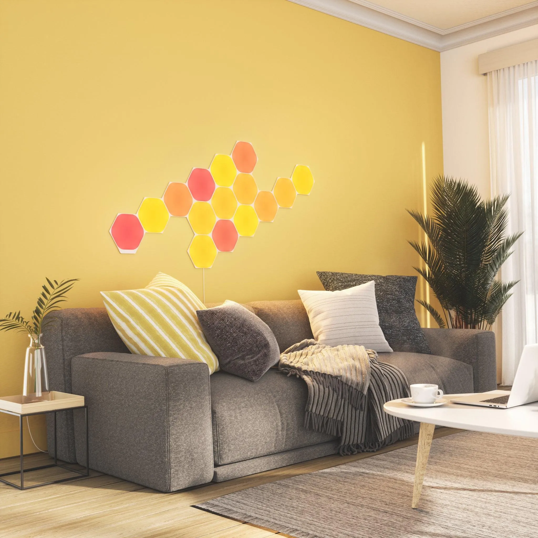 Nanoleaf Shapes Hexagon Starter Kit Pack of 15 - White | NL42-6002HX15
