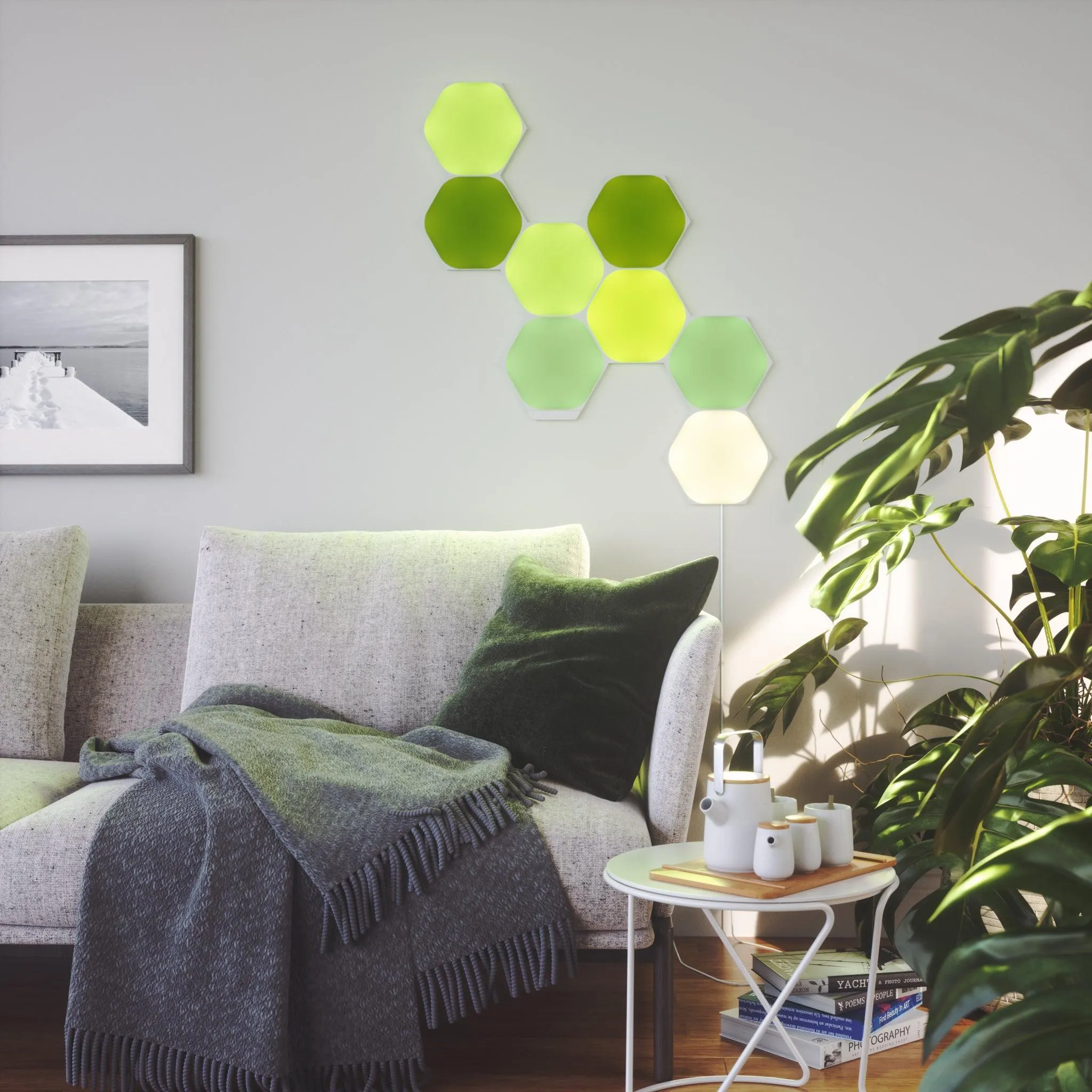 Nanoleaf Shapes Hexagon Starter Kit Pack of 5 - White | NL42-5002HX-5