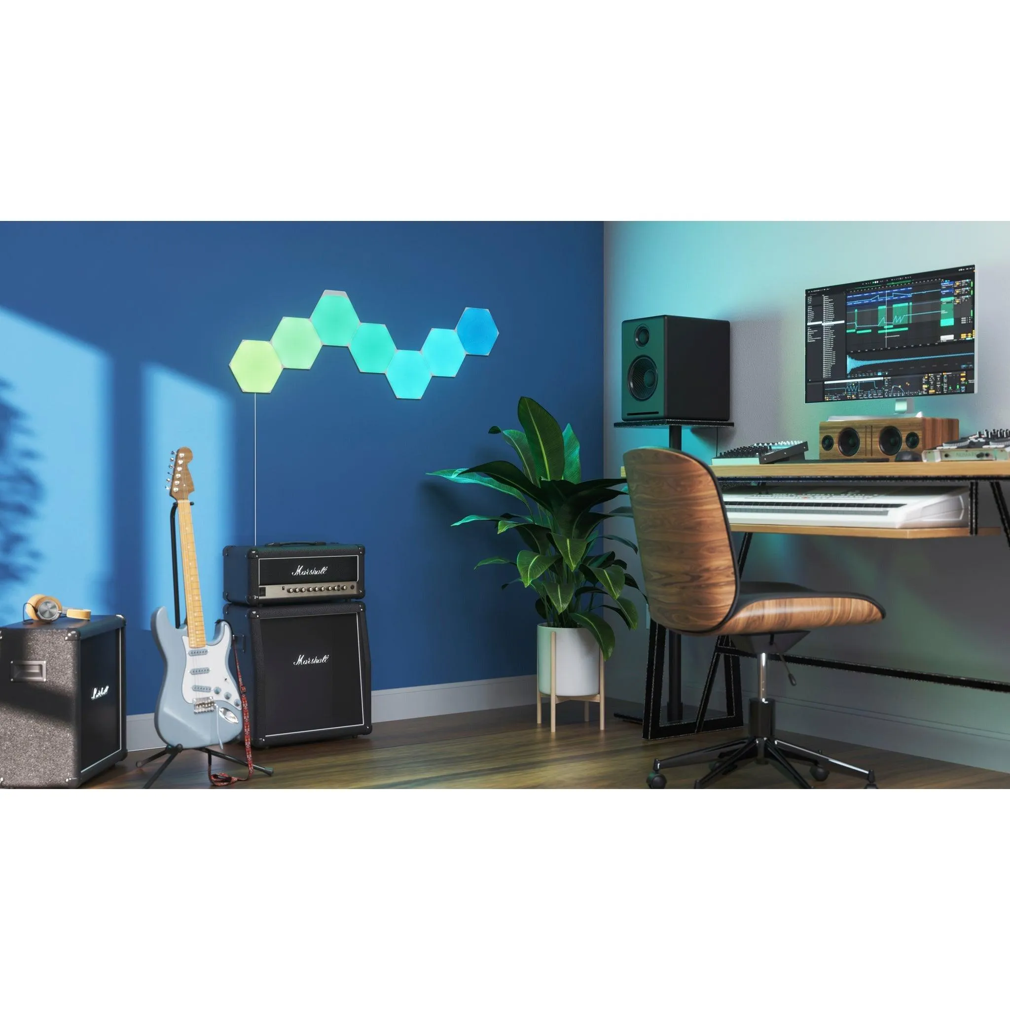 Nanoleaf Shapes Hexagon Starter Kit Pack of 5 - White | NL42-5002HX-5