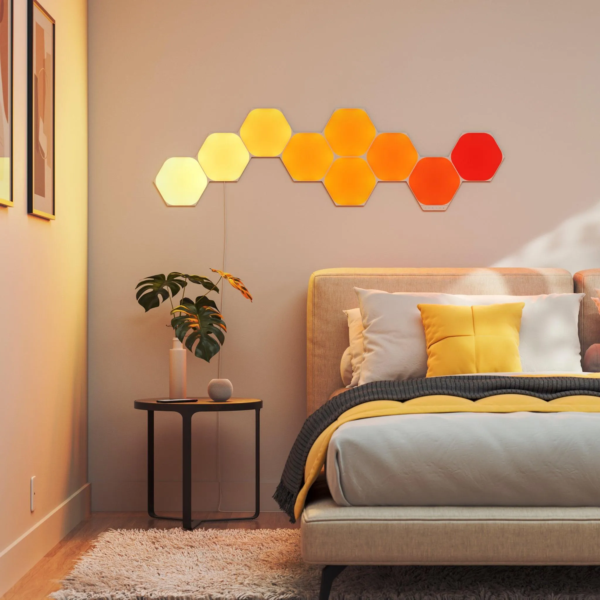 Nanoleaf Shapes Hexagon Starter Kit Pack of 9 - White | NL42-0002HX-9