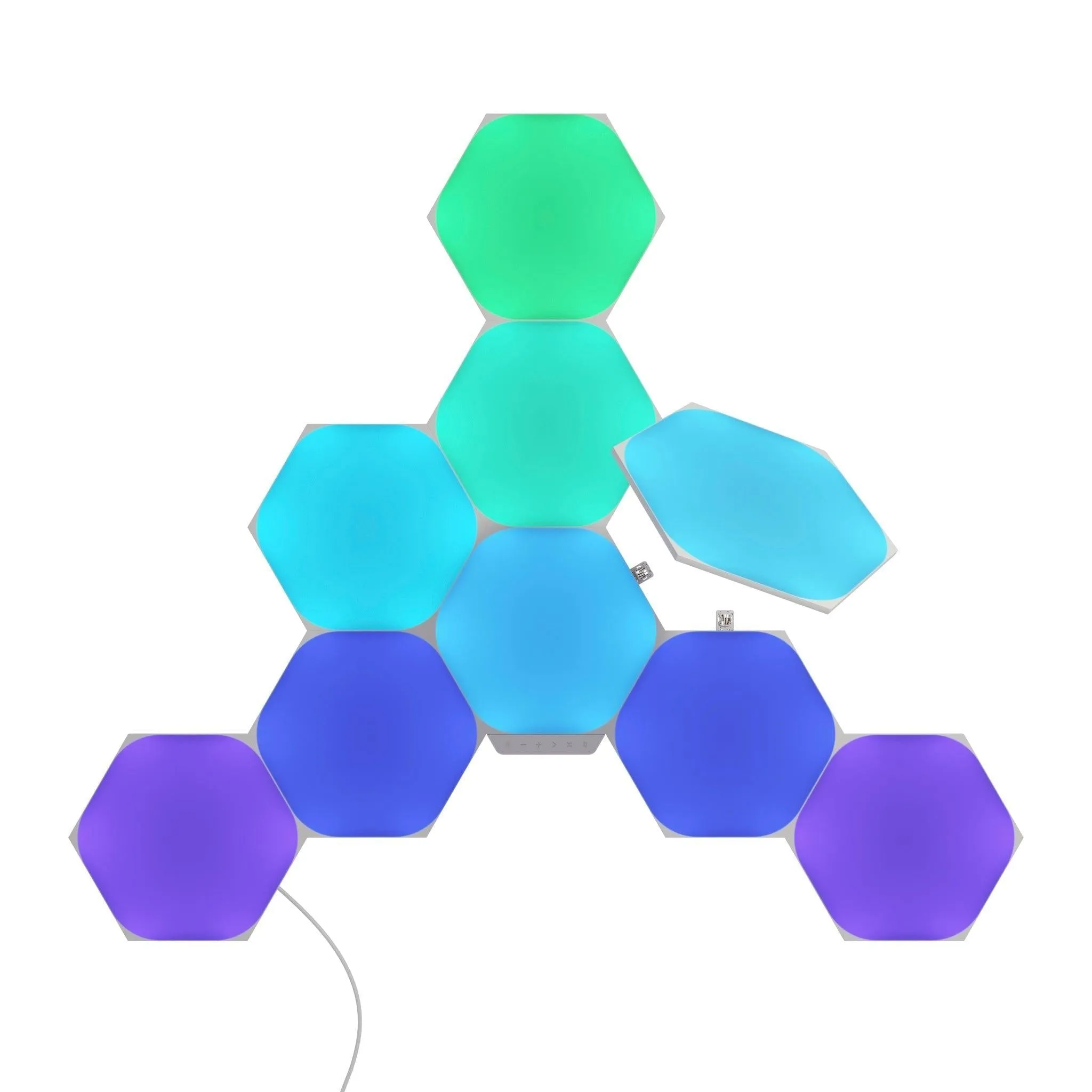 Nanoleaf Shapes Hexagon Starter Kit Pack of 9 - White | NL42-0002HX-9