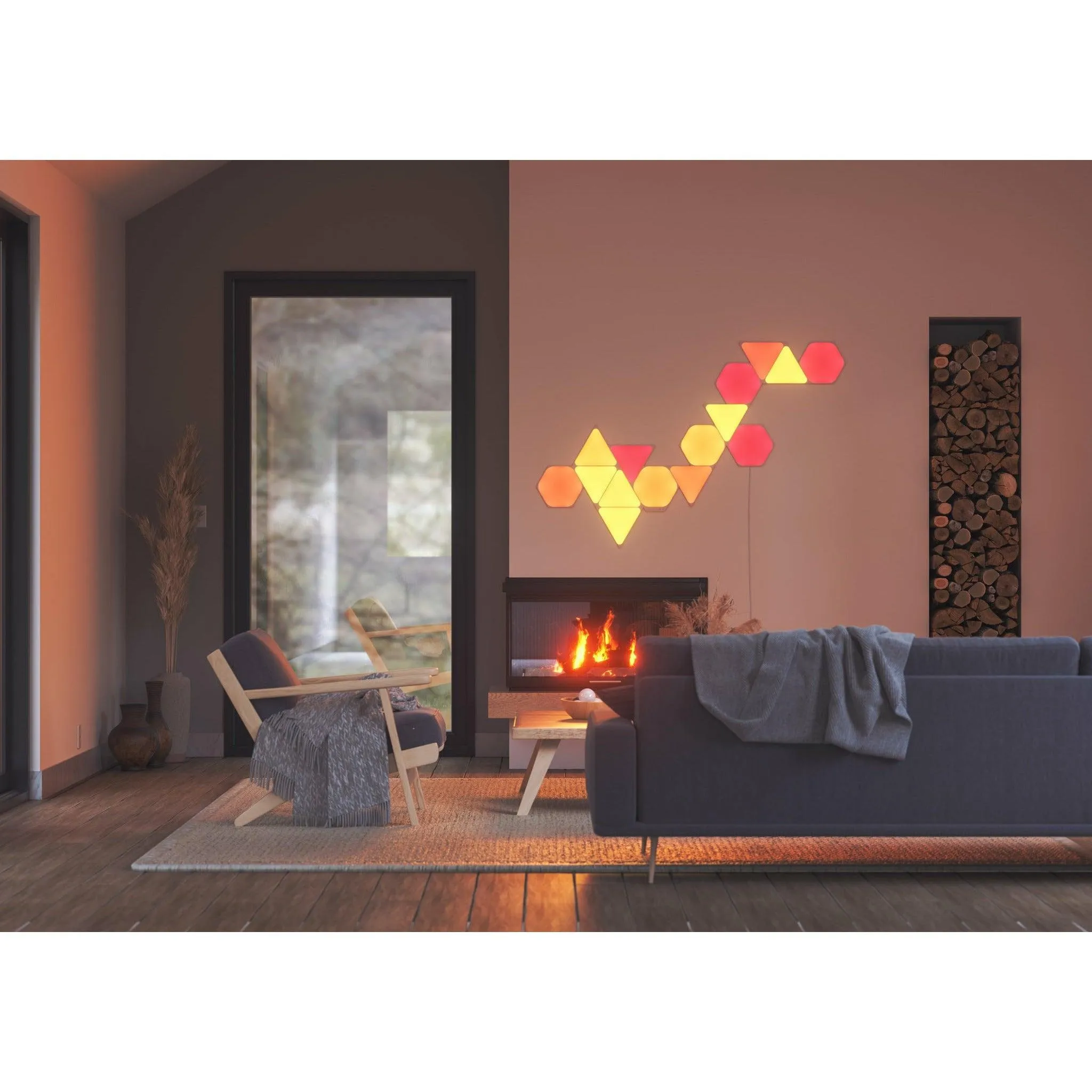 Nanoleaf Shapes Hexagon Starter Kit Pack of 9 - White | NL42-0002HX-9
