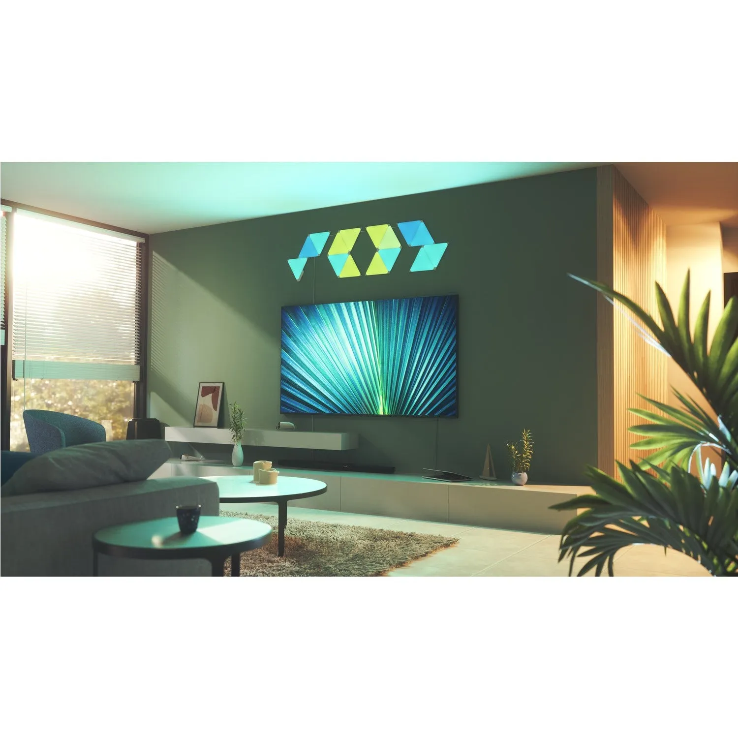 Nanoleaf Triangle Shapes Light Panels Starter Kit Pack of 15 |  NL47-6002TW-15PK