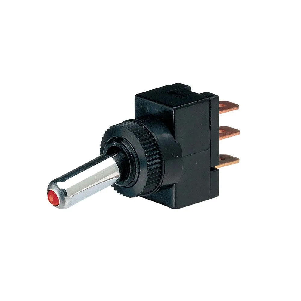Narva Off/On Toggle Switch With Red LED - 60049BL