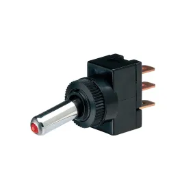 Narva Off/On Toggle Switch With Red LED - 60049BL
