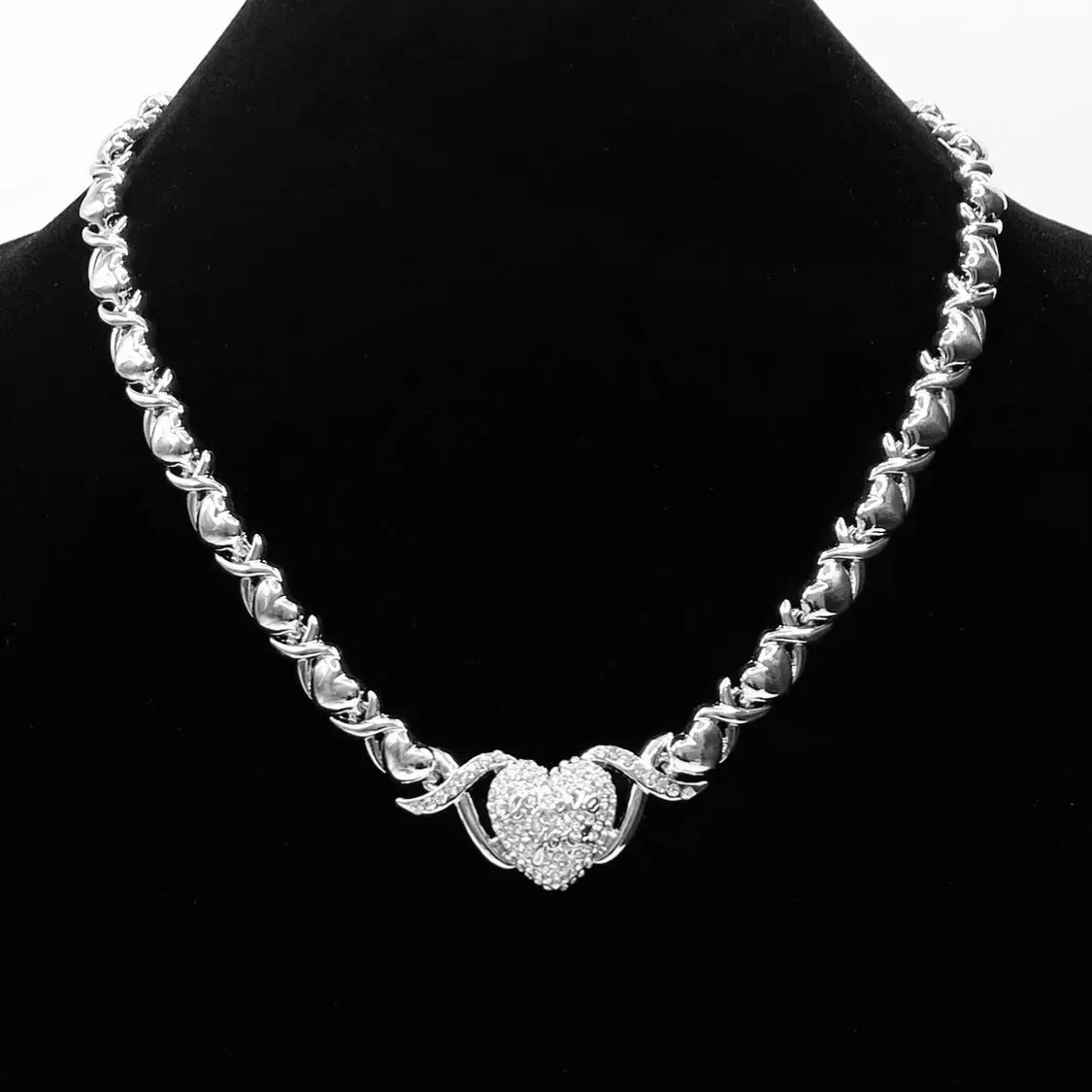 Necklace Metal Design I Love You Heart