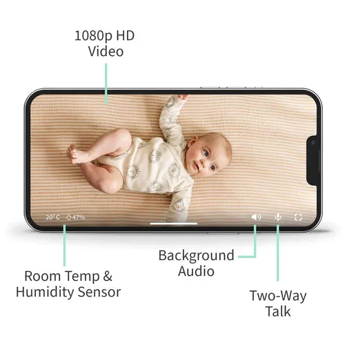 Owlet Monitor Duo 2 Smart Sock 3   Cam 2 HD Video Camera