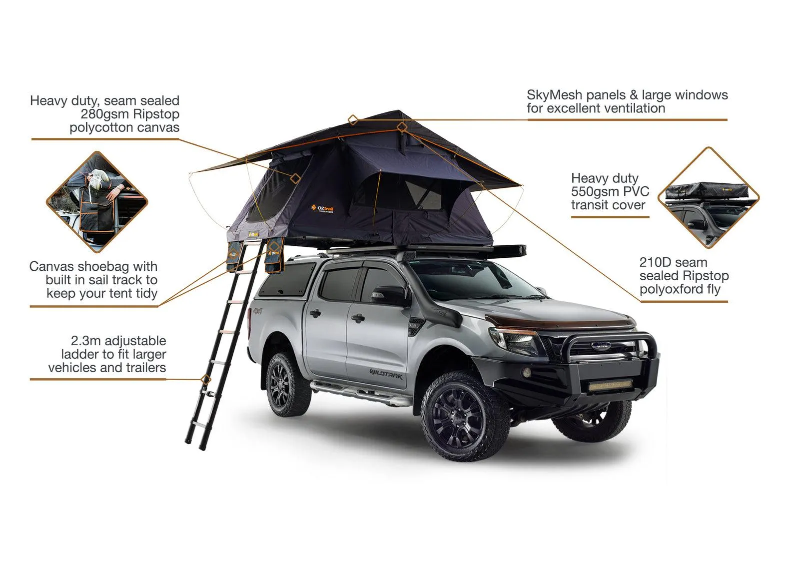 OZTRAIL Tarkine 1400 Roof Top Tent