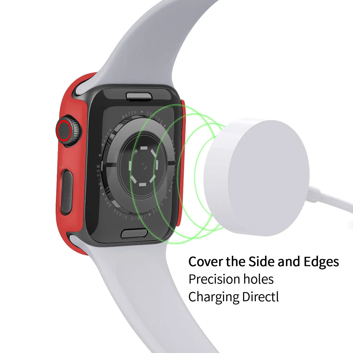 PC tempered film Apple Watch case W24TAW8897