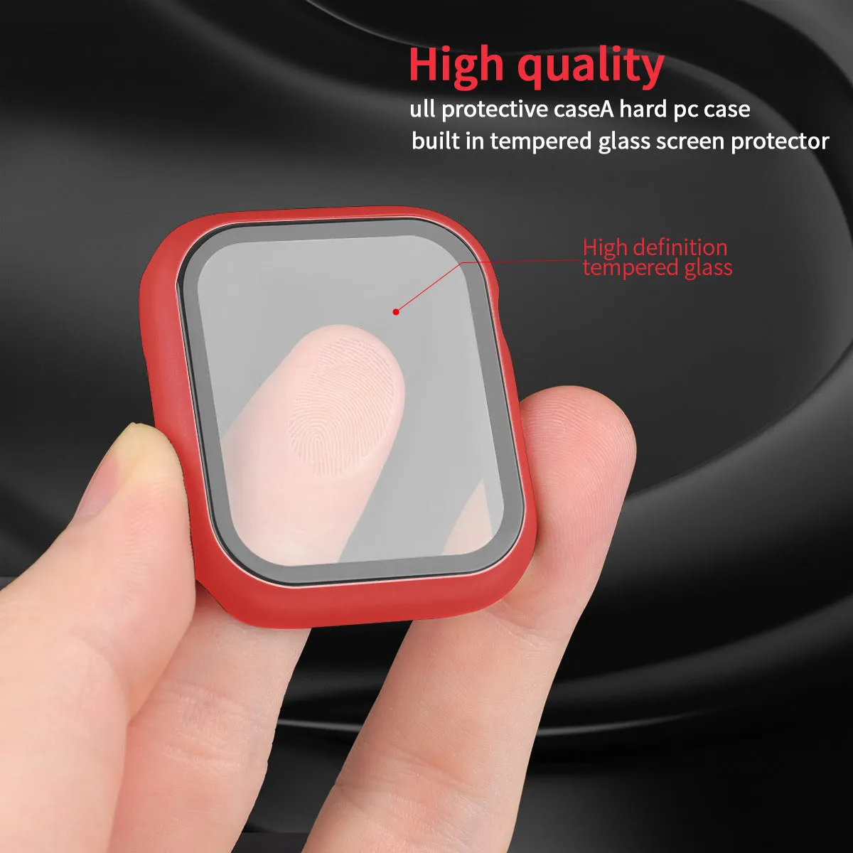 PC tempered film Apple Watch case W24TAW8897