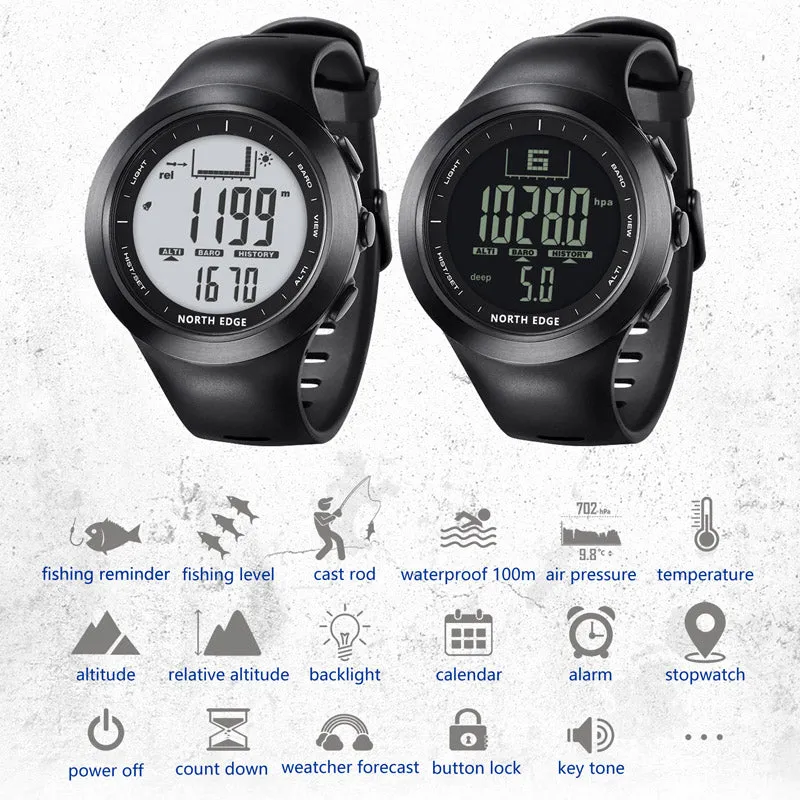 Peak DE-Male Sport SmartWatch Fishing Hiking Water Resistant 100 M