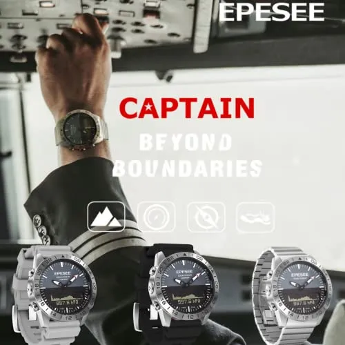Pilot Digital Diving Outdoor Sport 20ATM Watches for Men