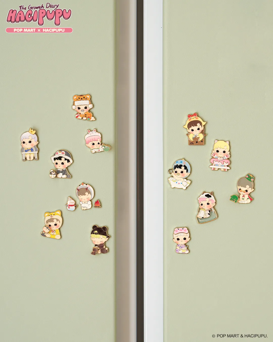 POP MART Hacipupu The Growth Diary Series - Badge Blind Boxes