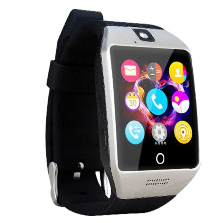 Q18S 1.54 inch IPS Screen MTK6260A Bluetooth 3.0 Smart Watch Phone, Pedometer / Sedentary Reminder / Sleeping Monitor  / Anti-Loss / Remote Camera  / GSM / 0.3M Camera  (Black   Silver)