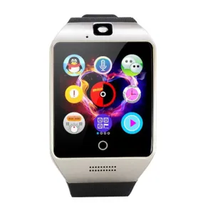 Q18S 1.54 inch IPS Screen MTK6260A Bluetooth 3.0 Smart Watch Phone, Pedometer / Sedentary Reminder / Sleeping Monitor  / Anti-Loss / Remote Camera  / GSM / 0.3M Camera  (Black   Silver)