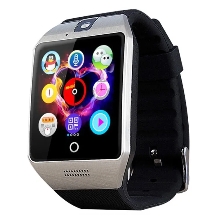Q18S 1.54 inch IPS Screen MTK6260A Bluetooth 3.0 Smart Watch Phone, Pedometer / Sedentary Reminder / Sleeping Monitor  / Anti-Loss / Remote Camera  / GSM / 0.3M Camera  (Black   Silver)