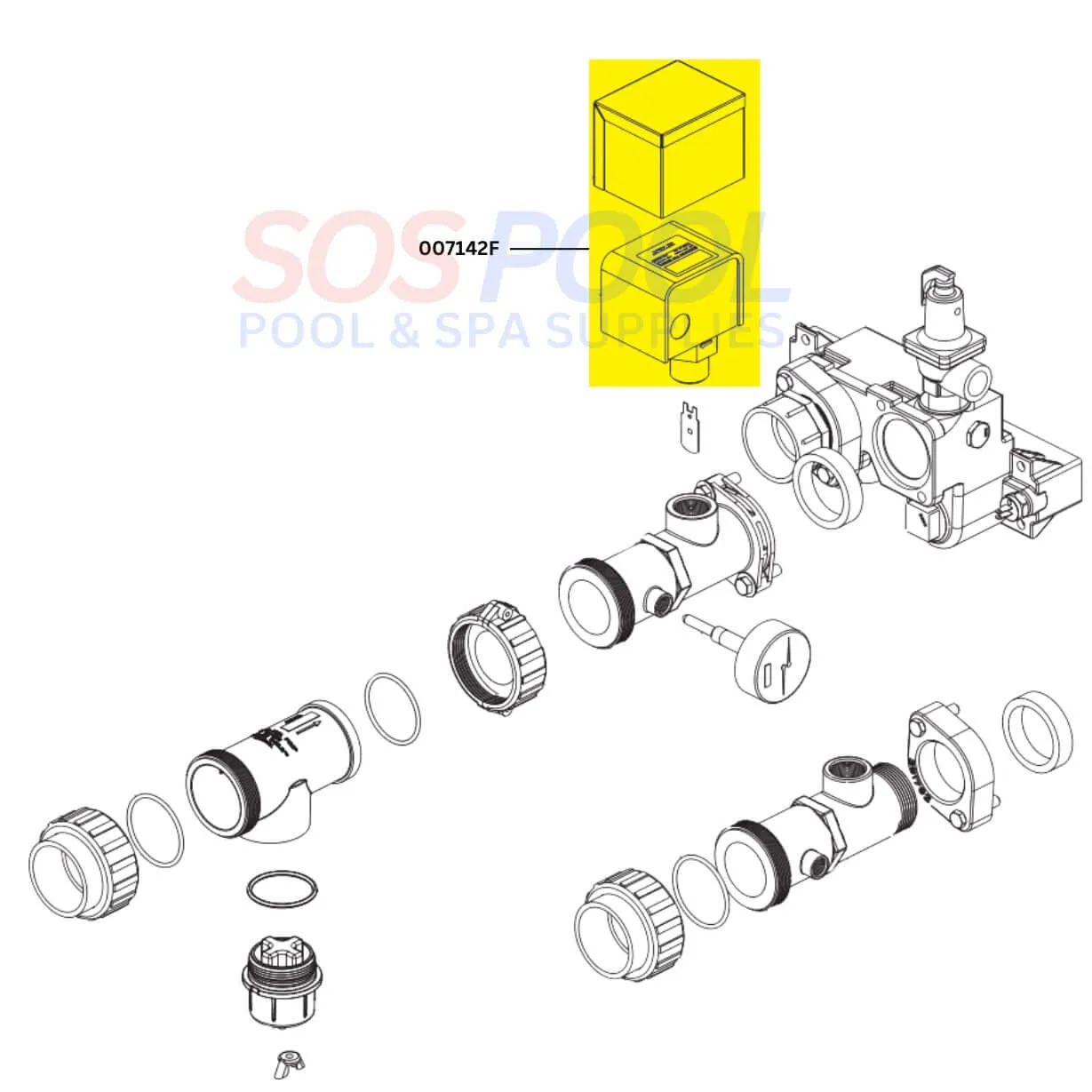Raypak Flow Switch For Heaters | 007142F