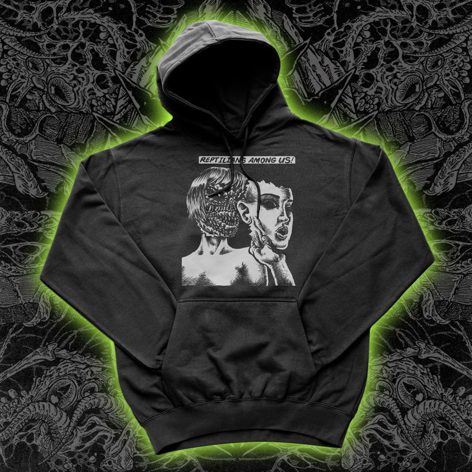 Reptilians Among Us Hoodie