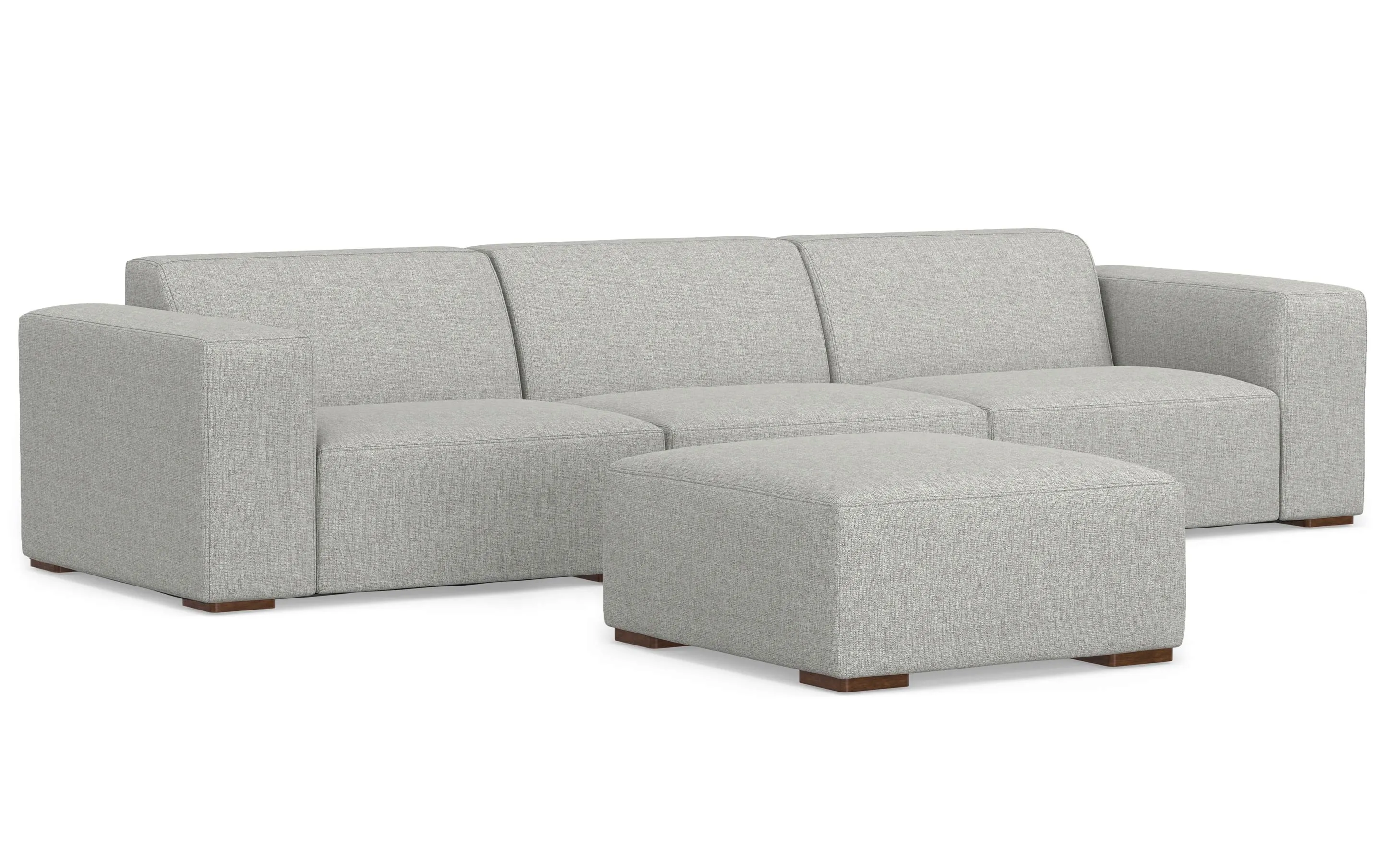 Rex 3 Seater Sofa and Ottoman in Performance Fabric