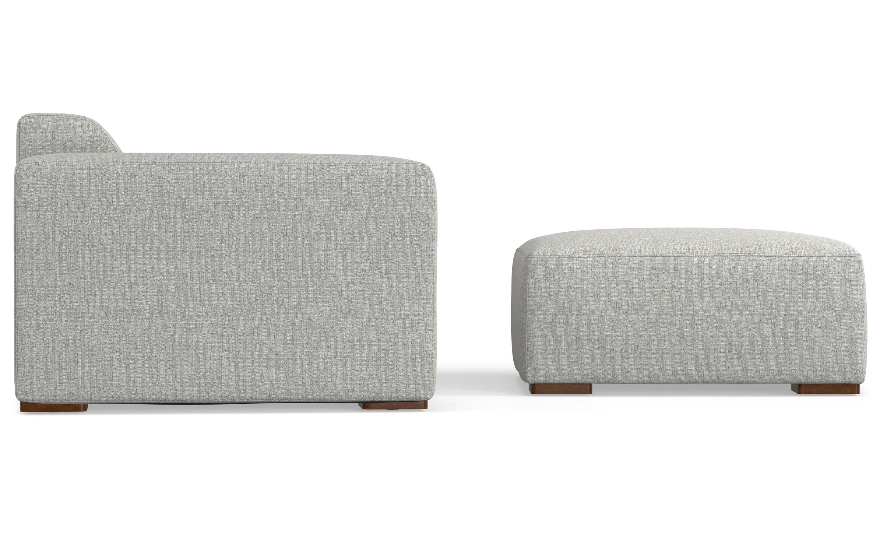 Rex 3 Seater Sofa and Ottoman in Performance Fabric