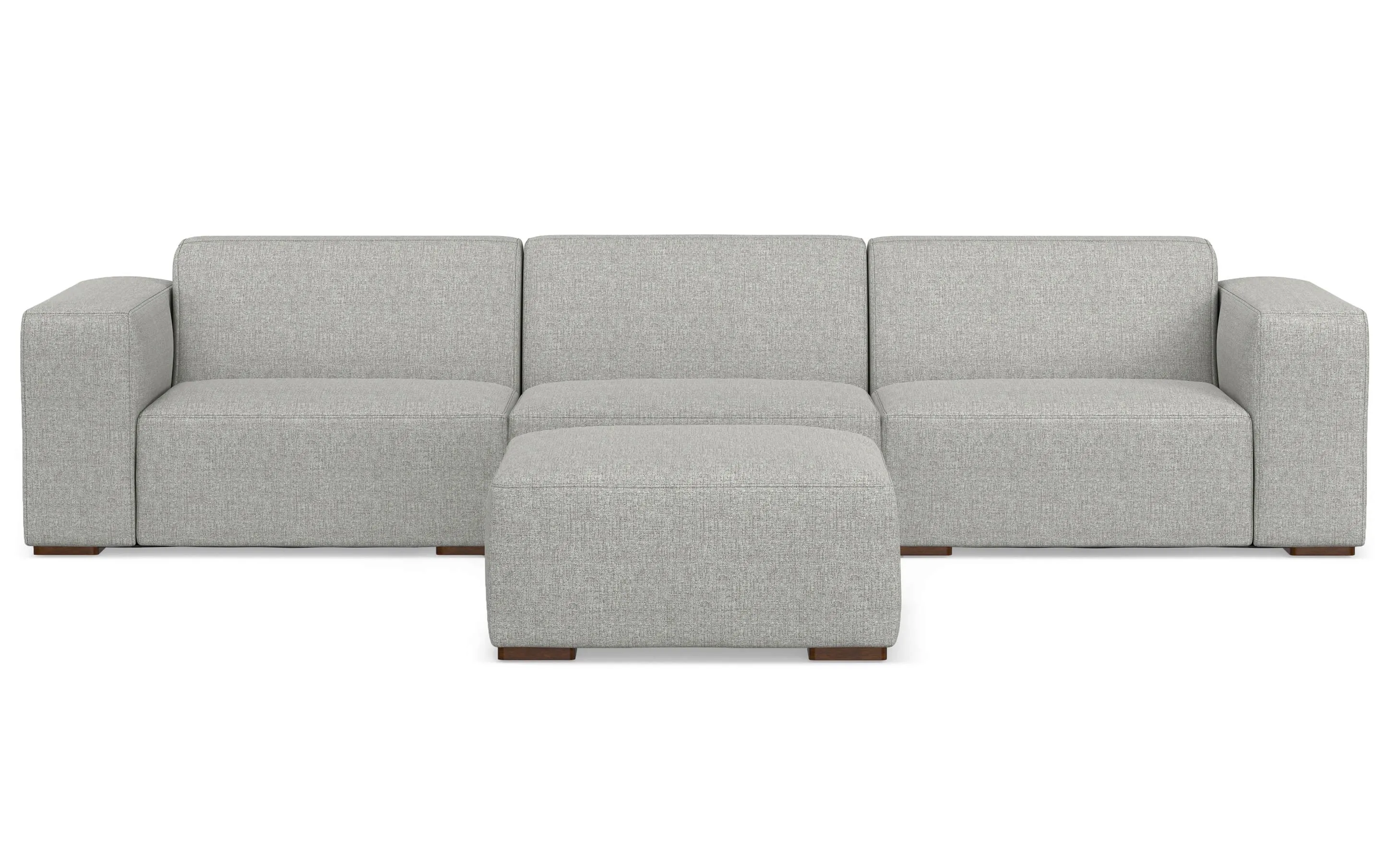 Rex 3 Seater Sofa and Ottoman in Performance Fabric