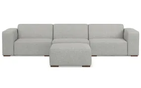 Rex 3 Seater Sofa and Ottoman in Performance Fabric
