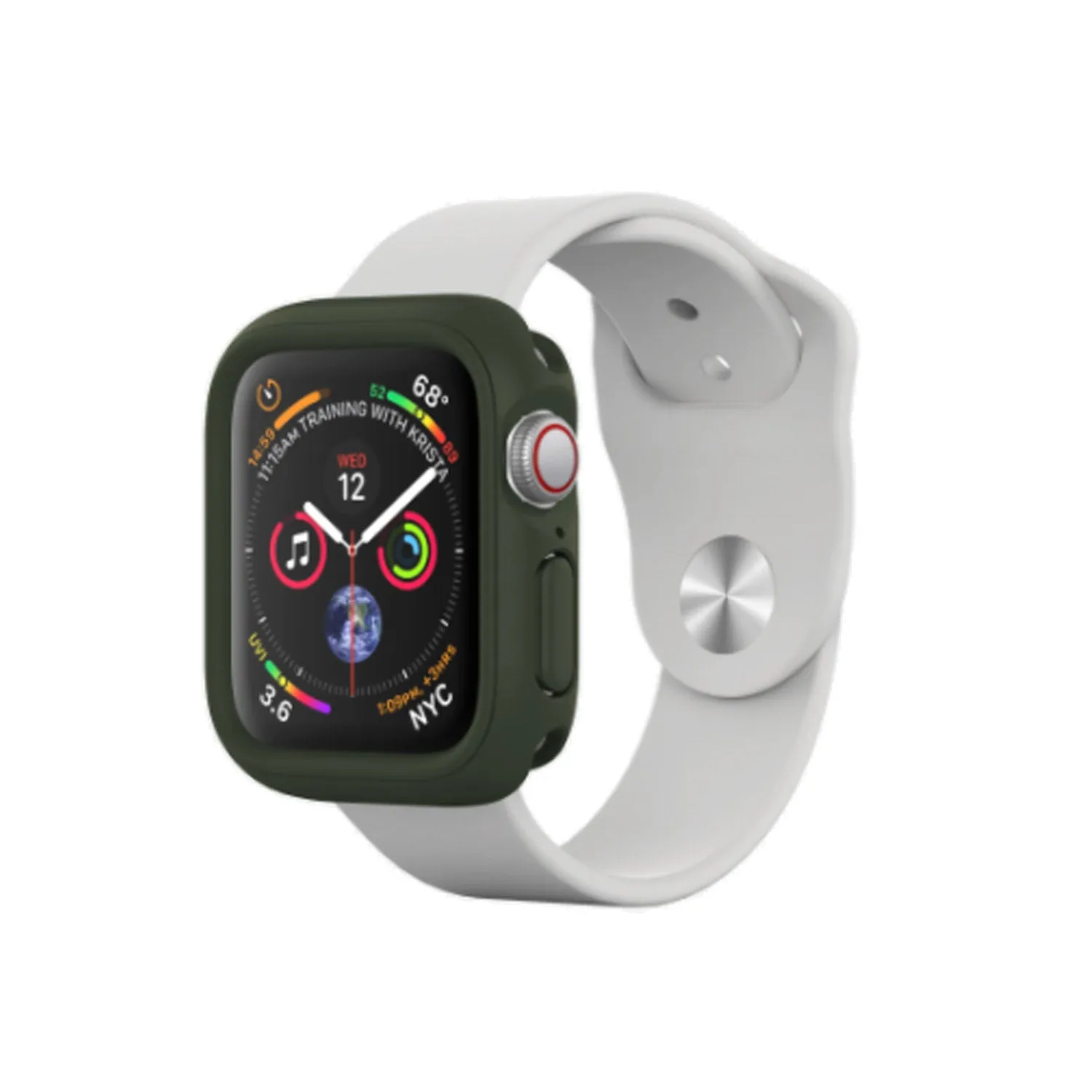 RhinoShield Apple Watch Series 1/2/3 CrashGuard NX Bumper Case 38mm Camo Green