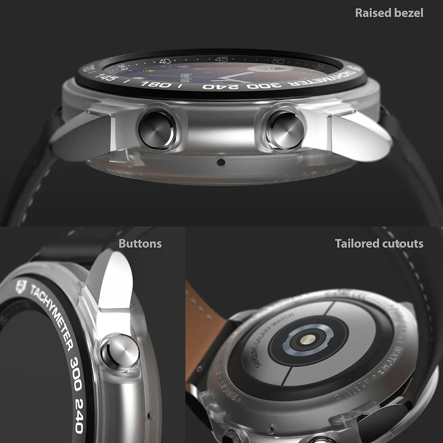 Ringke Galaxy Watch 3 41mm Styling 10 Air Sports Matte Clear Case  Bezel Combo Pack