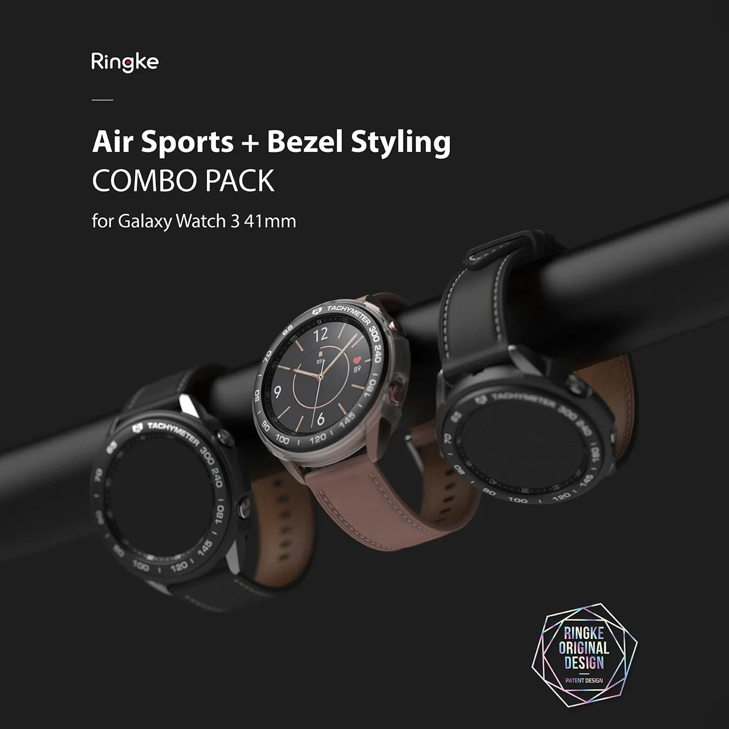 Ringke Galaxy Watch 3 41mm Styling 10 Air Sports Matte Clear Case  Bezel Combo Pack