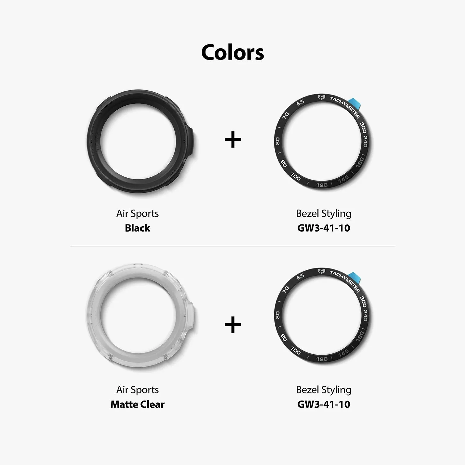 Ringke Galaxy Watch 3 41mm Styling 10 Air Sports Matte Clear Case  Bezel Combo Pack