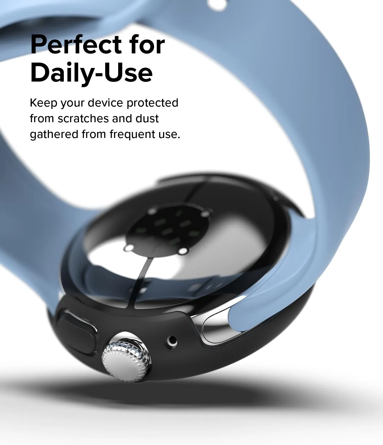 Ringke Google Pixel Watch Slim Case Cover - Clear   Matte Black