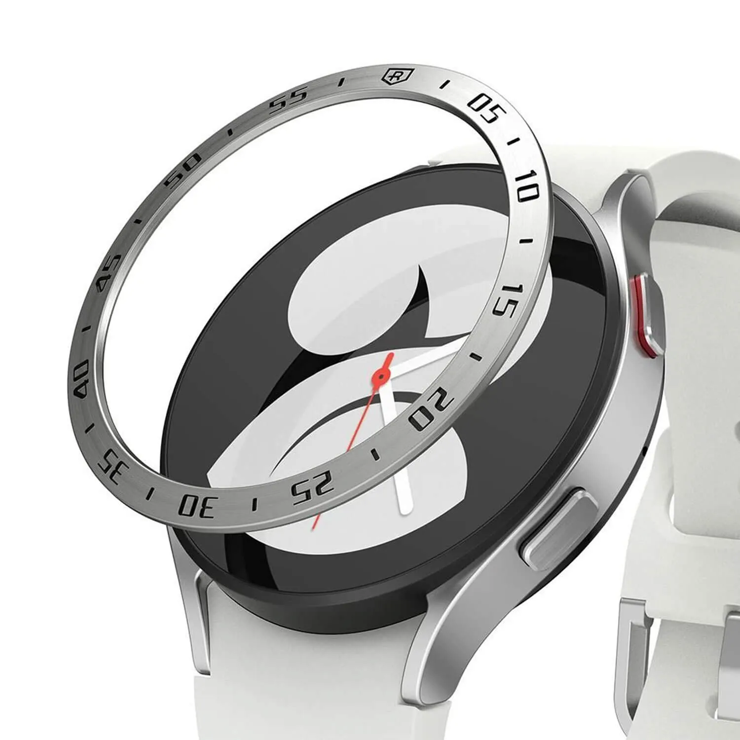 Ringke Samsung Galaxy Watch 4 40mm Bezel Styling Stainless Case Silver