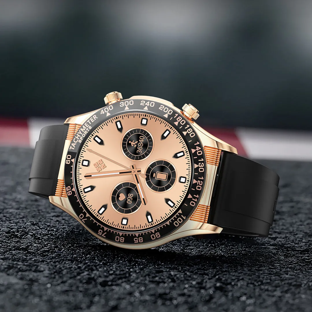 RollsTimi RTE18 Classic Smartwatch for Men and Women - Waterproof Sports Watch with Bluetooth Calls, Heart Rate, and Blood Pressure Monitoring