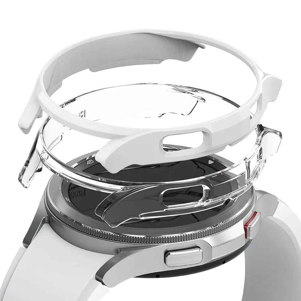 Samsung Galaxy Watch 4 Classic 42mm Case| Slim Series| Clear   White