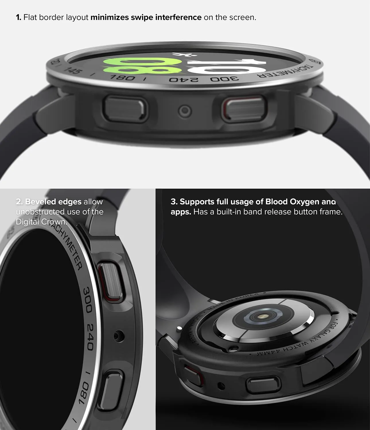 Samsung Galaxy Watch 5 44mm | Air Sports Bezel Combo Pack| Black   44-10