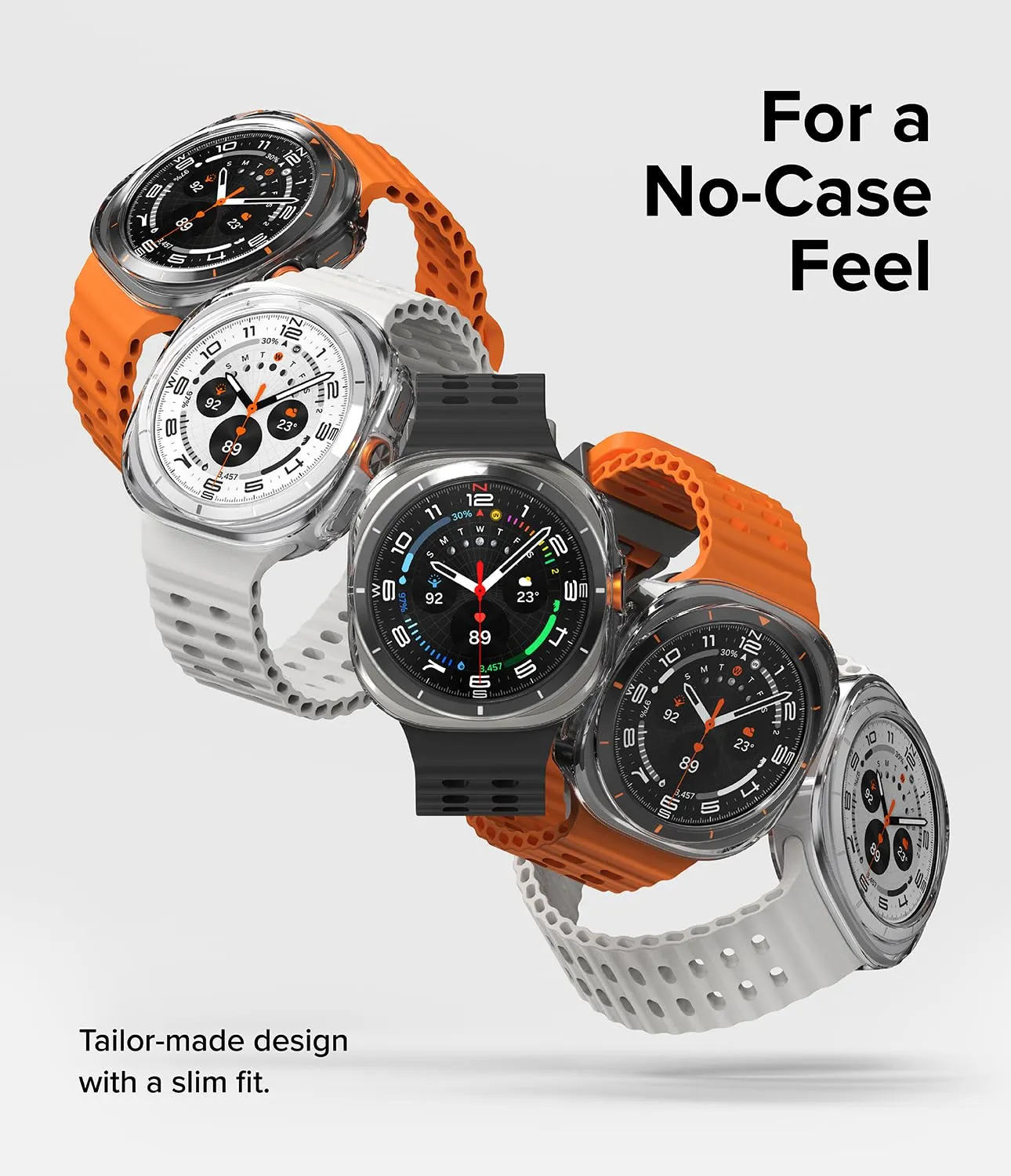 Samsung Galaxy Watch Ultra 47mm Case   Tempared Glass Sceen Protector [Combo] -Clear