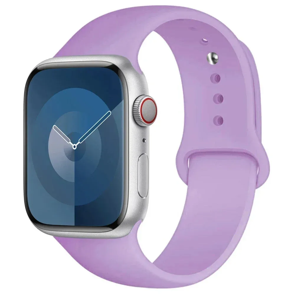 Silicone Band for apple Watch 44Mm 45Mm 40Mm 41Mm 42-38Mm 45 Mm, Series 8 7 6 5 4 3 SE 9 Ultra 2 49Mm