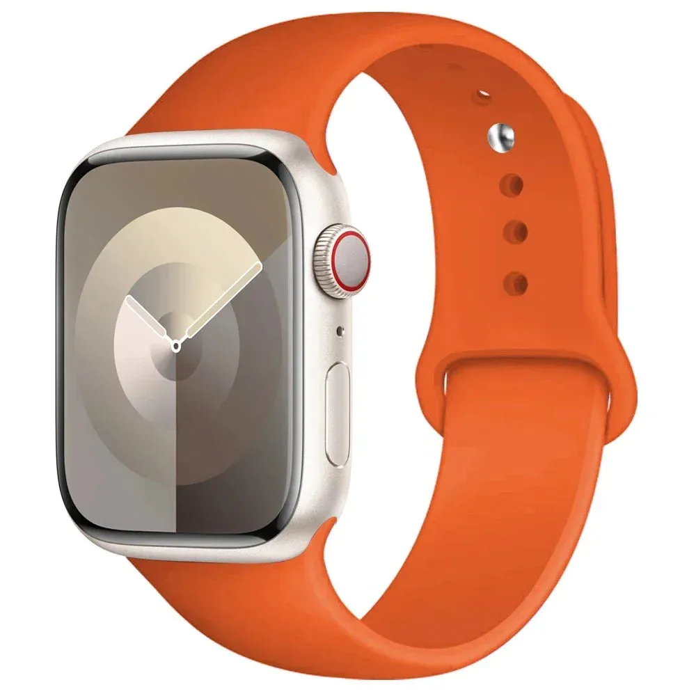 Silicone Band for apple Watch 44Mm 45Mm 40Mm 41Mm 42-38Mm 45 Mm, Series 8 7 6 5 4 3 SE 9 Ultra 2 49Mm