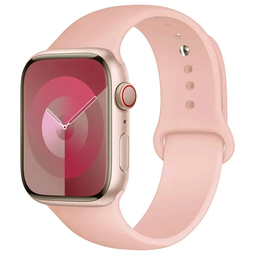 Silicone Band for apple Watch 44Mm 45Mm 40Mm 41Mm 42-38Mm 45 Mm, Series 8 7 6 5 4 3 SE 9 Ultra 2 49Mm