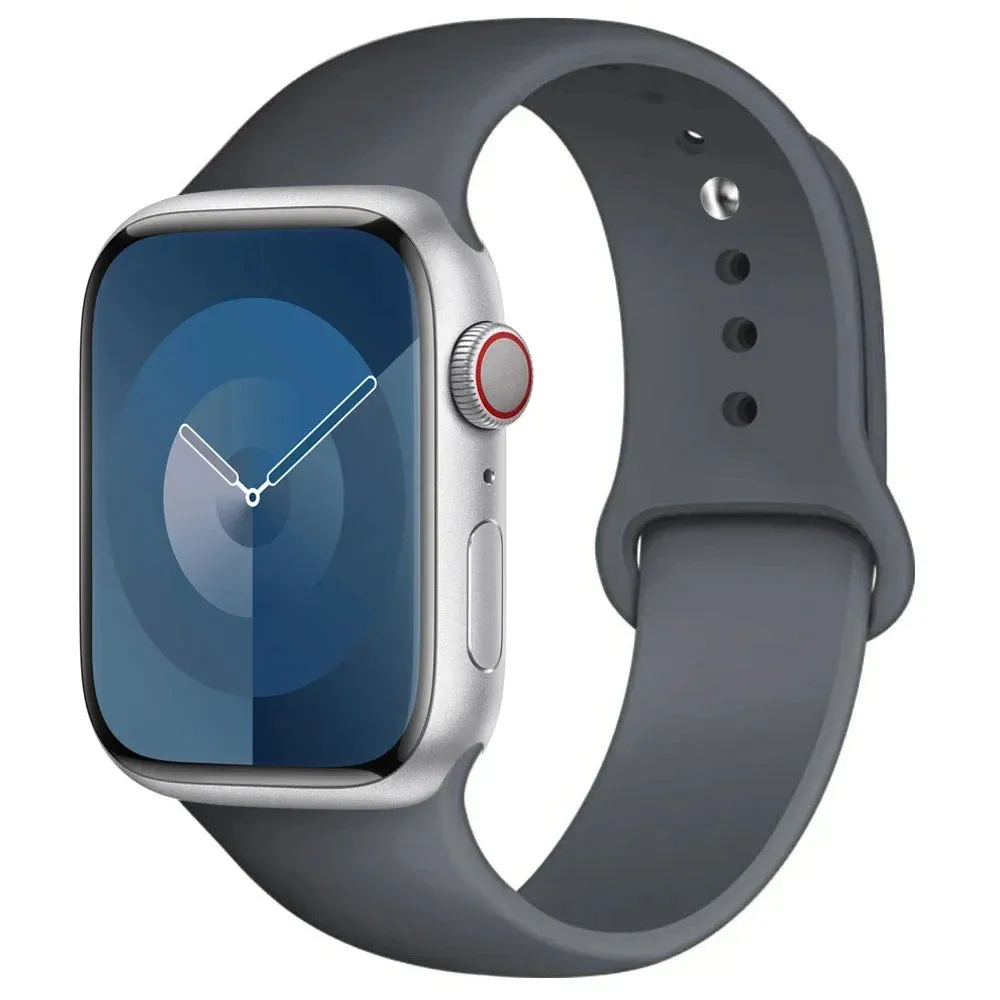 Silicone Band for apple Watch 44Mm 45Mm 40Mm 41Mm 42-38Mm 45 Mm, Series 8 7 6 5 4 3 SE 9 Ultra 2 49Mm