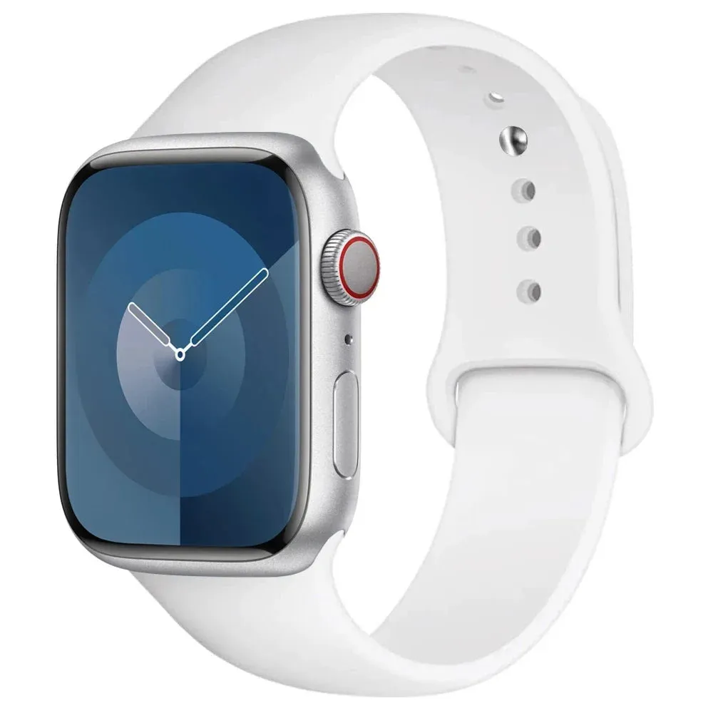 Silicone Band for apple Watch 44Mm 45Mm 40Mm 41Mm 42-38Mm 45 Mm, Series 8 7 6 5 4 3 SE 9 Ultra 2 49Mm