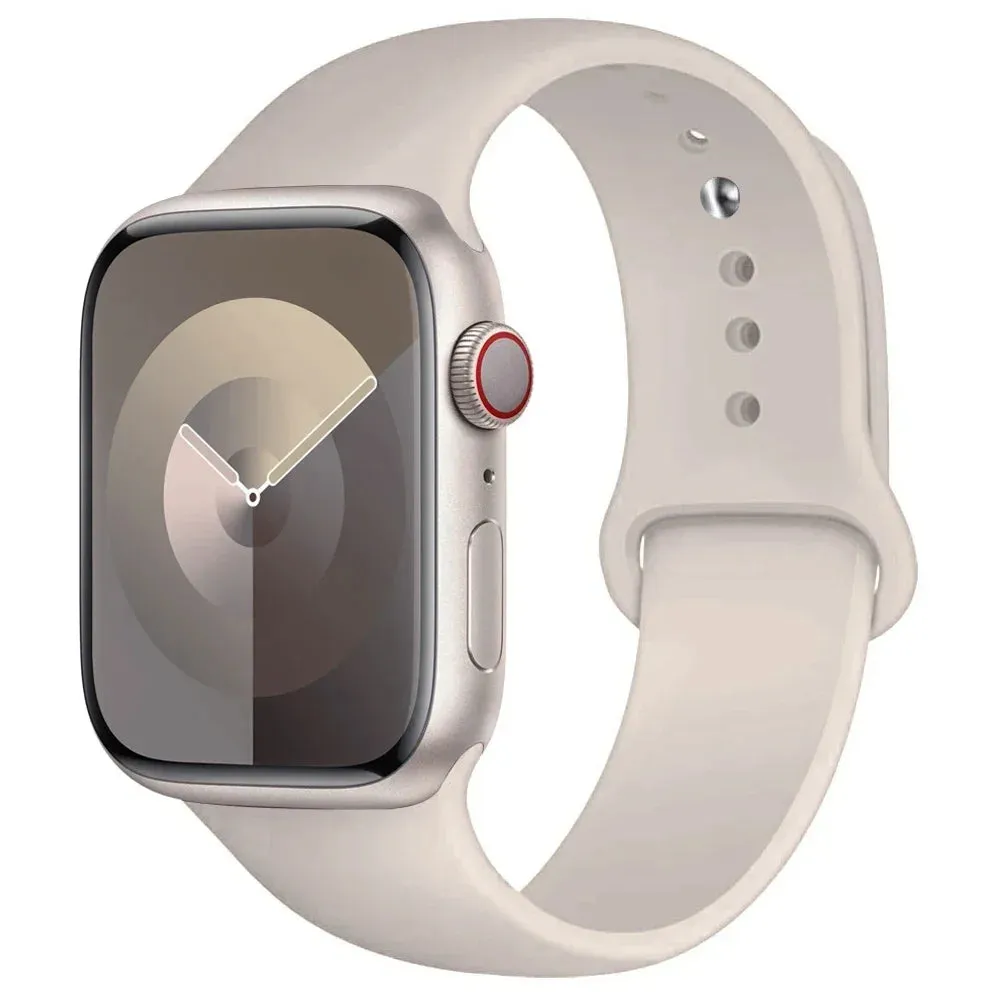 Silicone Band for apple Watch 44Mm 45Mm 40Mm 41Mm 42-38Mm 45 Mm, Series 8 7 6 5 4 3 SE 9 Ultra 2 49Mm