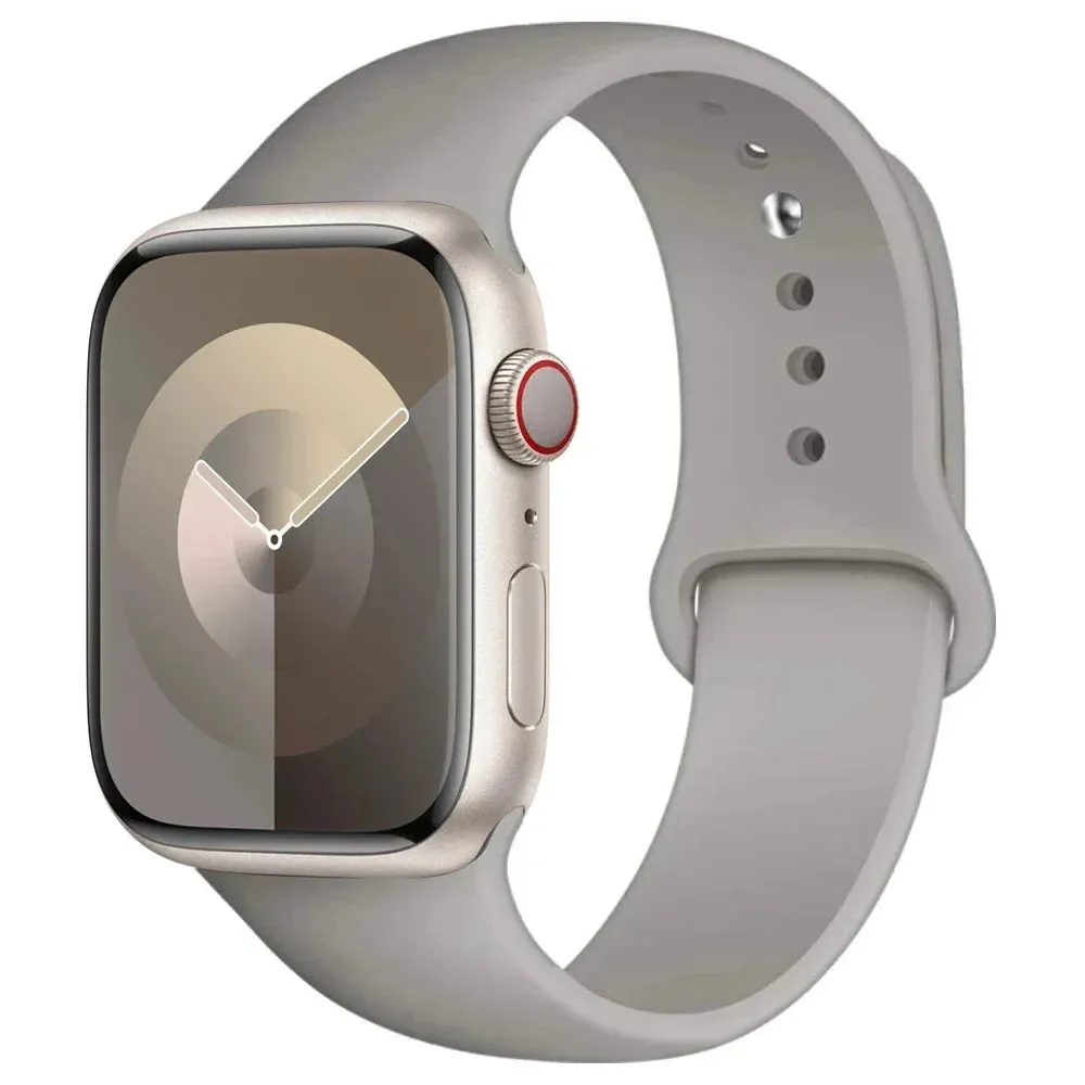 Silicone Band for apple Watch 44Mm 45Mm 40Mm 41Mm 42-38Mm 45 Mm, Series 8 7 6 5 4 3 SE 9 Ultra 2 49Mm