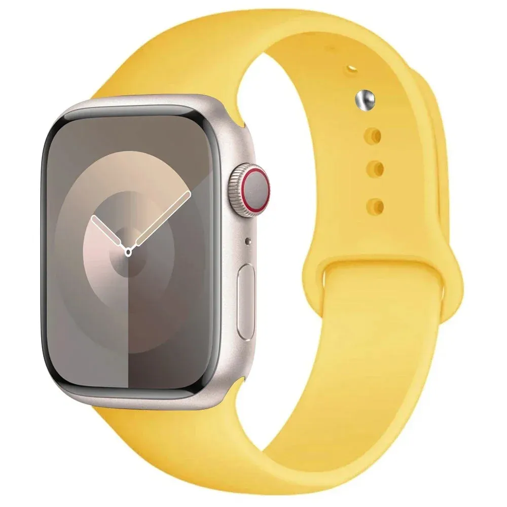 Silicone Band for apple Watch 44Mm 45Mm 40Mm 41Mm 42-38Mm 45 Mm, Series 8 7 6 5 4 3 SE 9 Ultra 2 49Mm