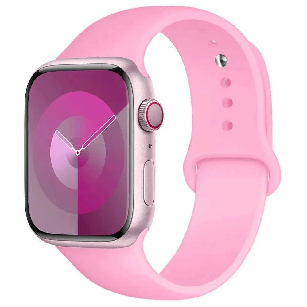 Silicone Band for apple Watch 44Mm 45Mm 40Mm 41Mm 42-38Mm 45 Mm, Series 8 7 6 5 4 3 SE 9 Ultra 2 49Mm