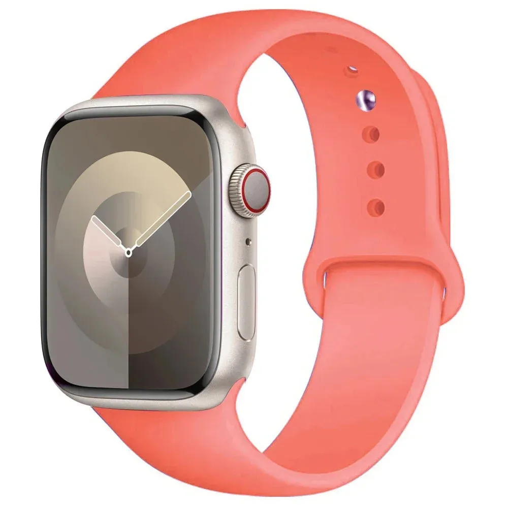 Silicone Band for apple Watch 44Mm 45Mm 40Mm 41Mm 42-38Mm 45 Mm, Series 8 7 6 5 4 3 SE 9 Ultra 2 49Mm