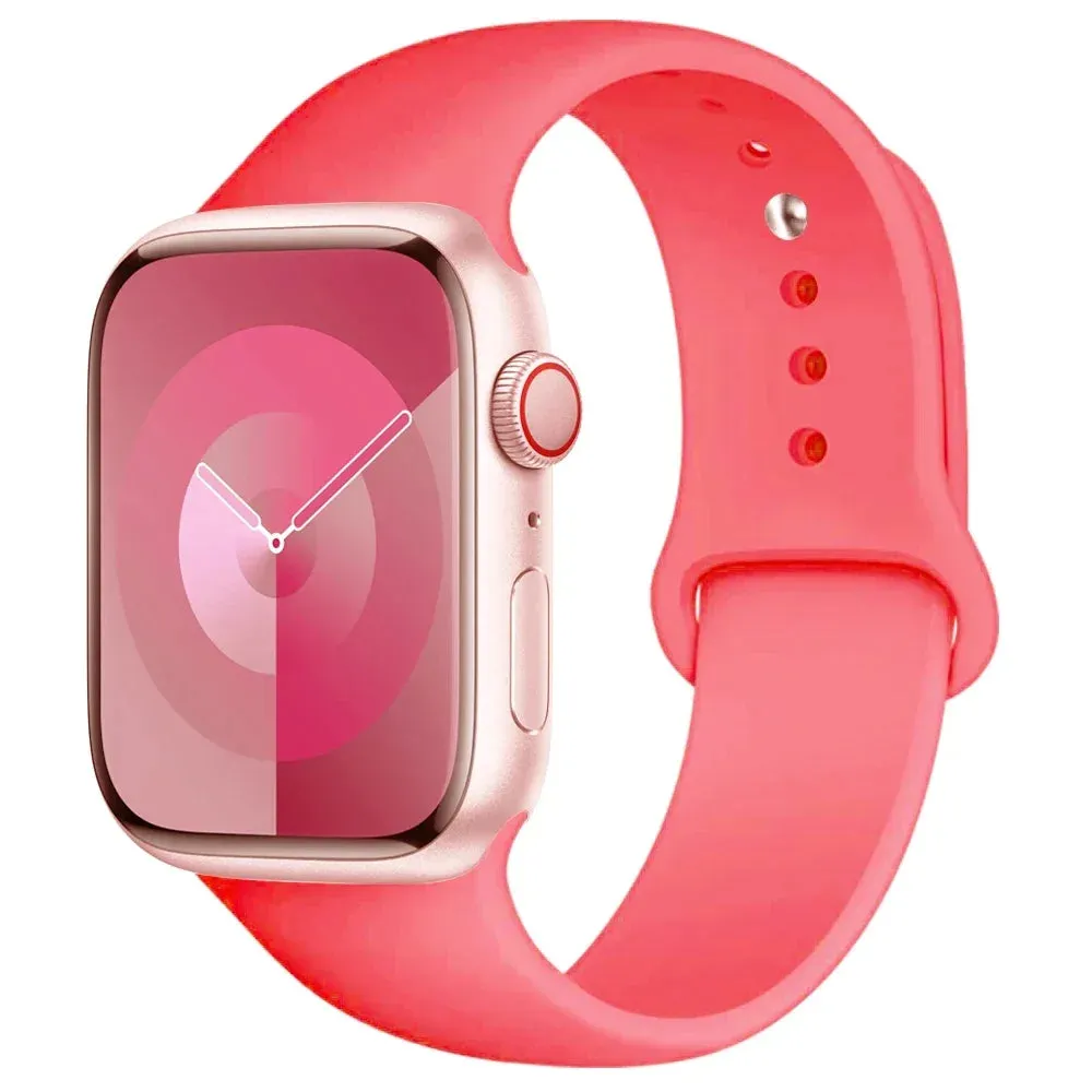Silicone Band for apple Watch 44Mm 45Mm 40Mm 41Mm 42-38Mm 45 Mm, Series 8 7 6 5 4 3 SE 9 Ultra 2 49Mm