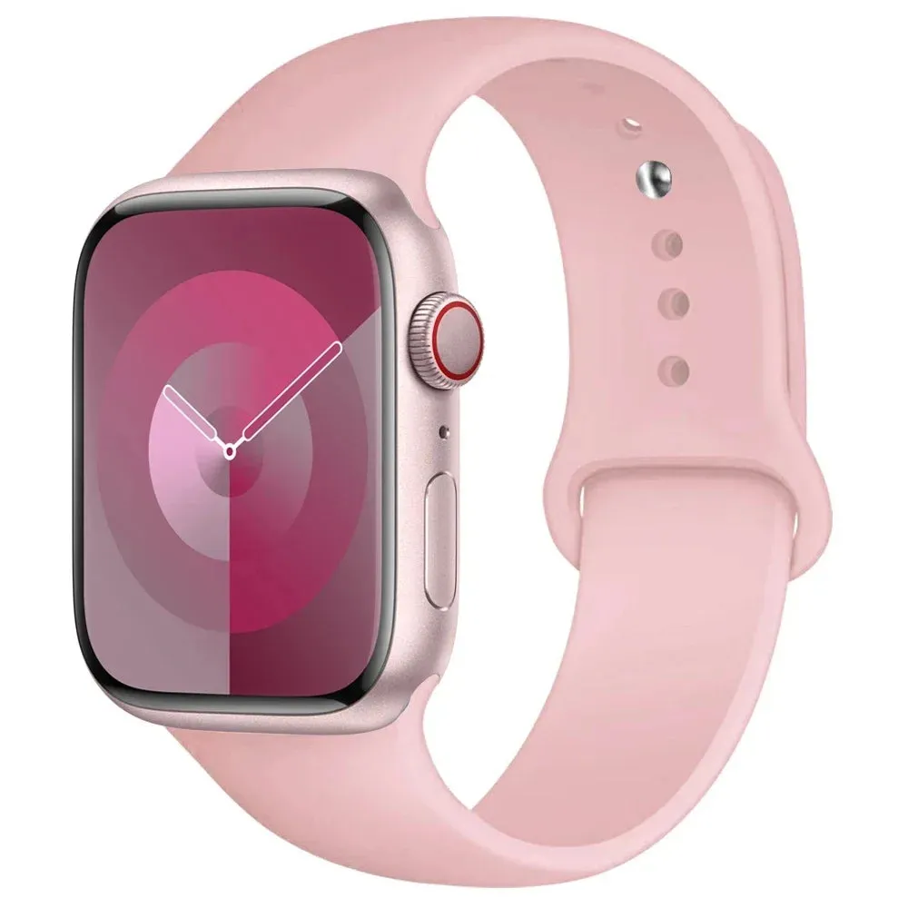 Silicone Band for apple Watch 44Mm 45Mm 40Mm 41Mm 42-38Mm 45 Mm, Series 8 7 6 5 4 3 SE 9 Ultra 2 49Mm