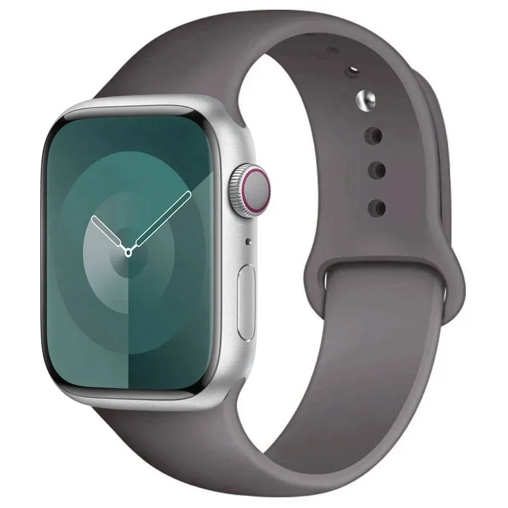 Silicone Band for apple Watch 44Mm 45Mm 40Mm 41Mm 42-38Mm 45 Mm, Series 8 7 6 5 4 3 SE 9 Ultra 2 49Mm