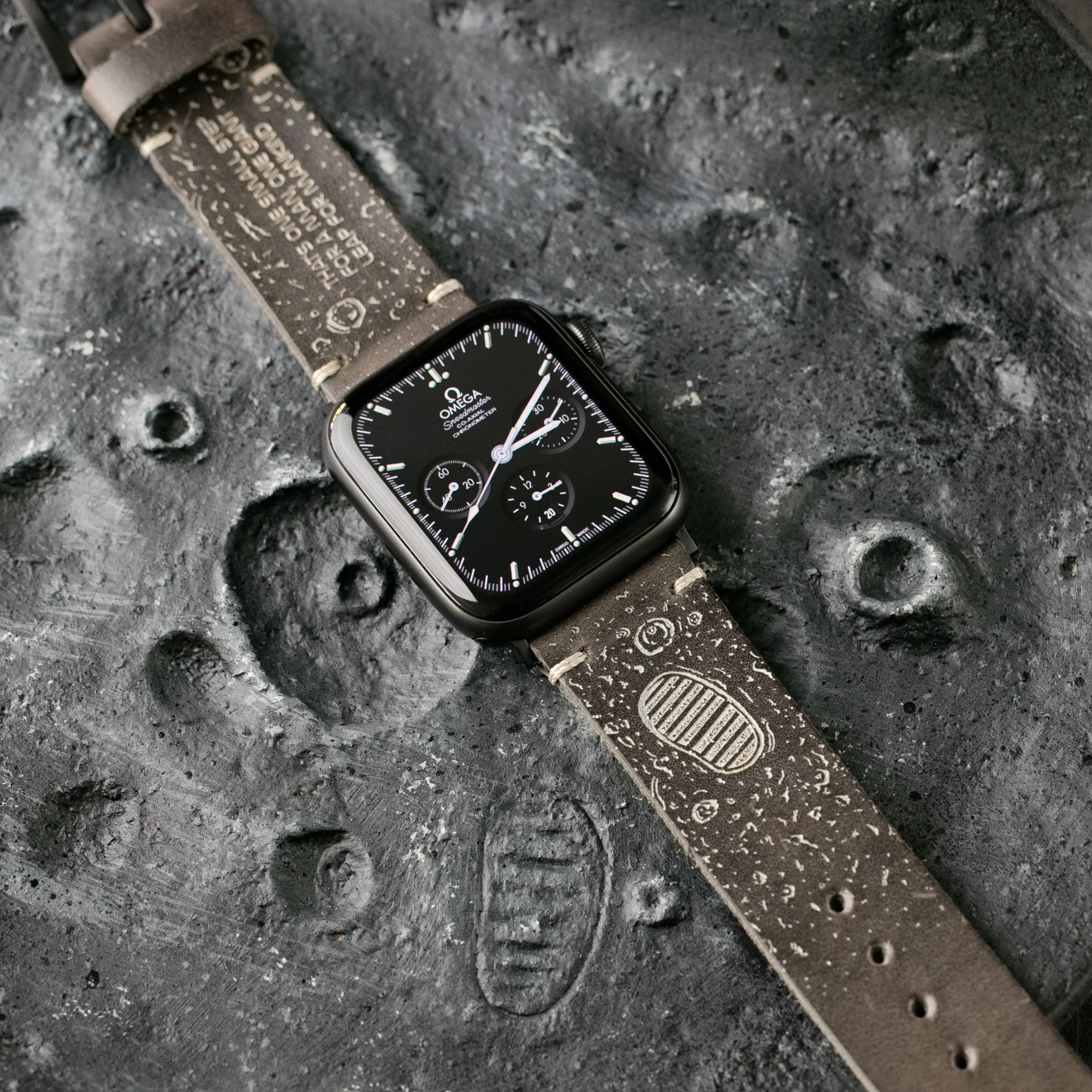 Silver Moon - Apple Watch Leather Band - Antique Gray | Preorder End of October